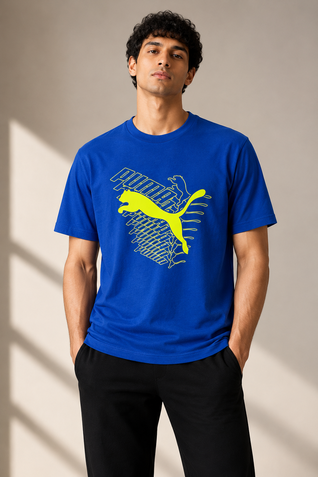 Mens Premium Blue T-SHIRT 093