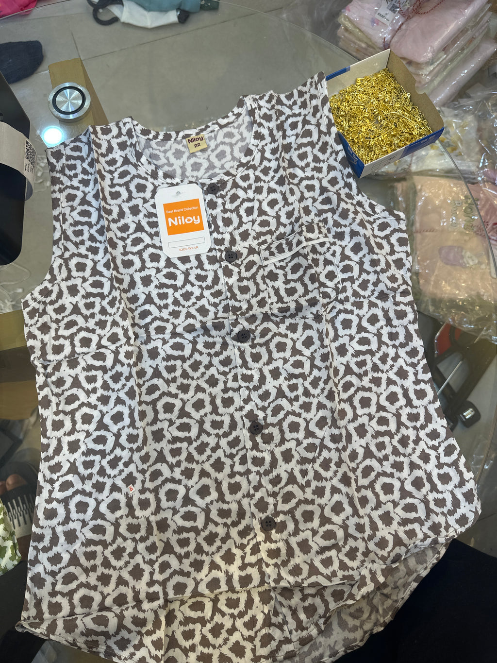 Kids Sleeveless Cotton Top 0174
