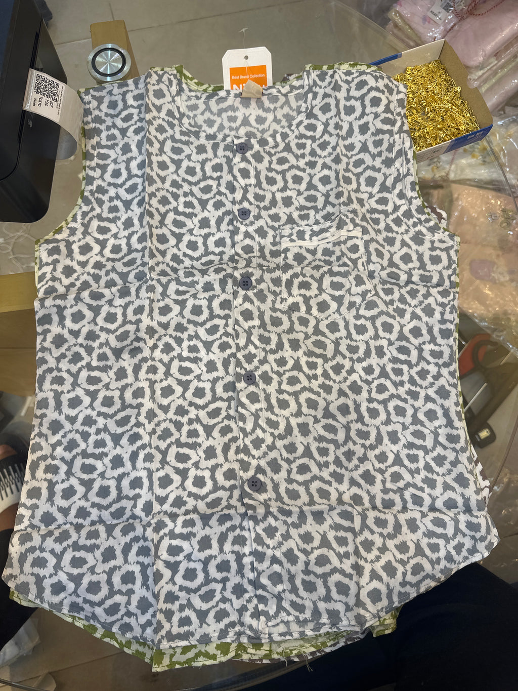 Kids Sleeveless Cotton Top 0174