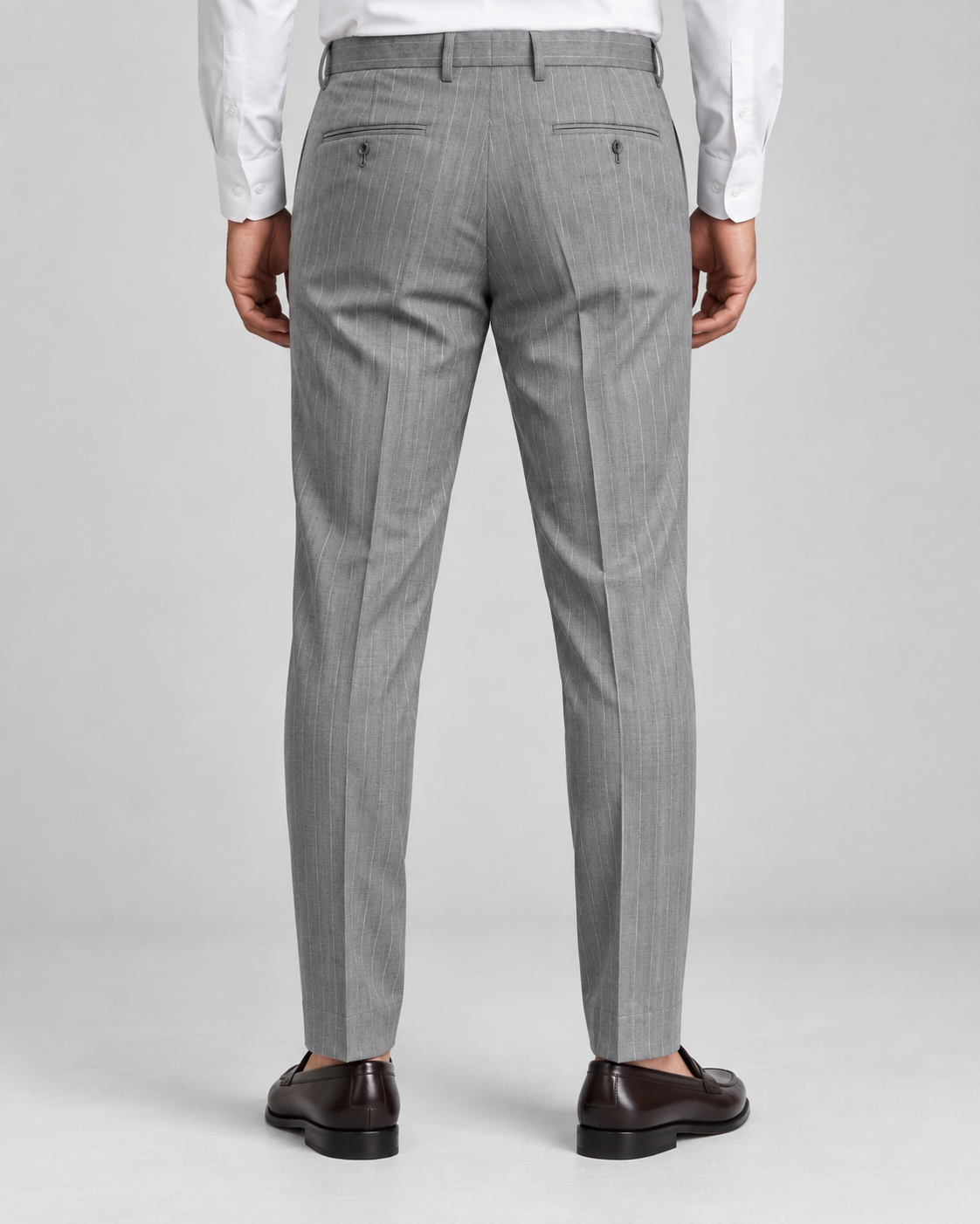 Men’s Premium Pinstripe Formal Pant – Light Grey 2010