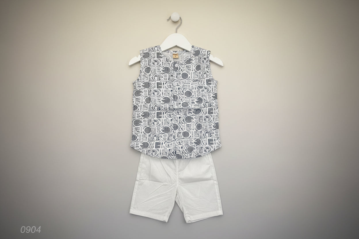 Boys Cotton Shirt & Shorts 0904