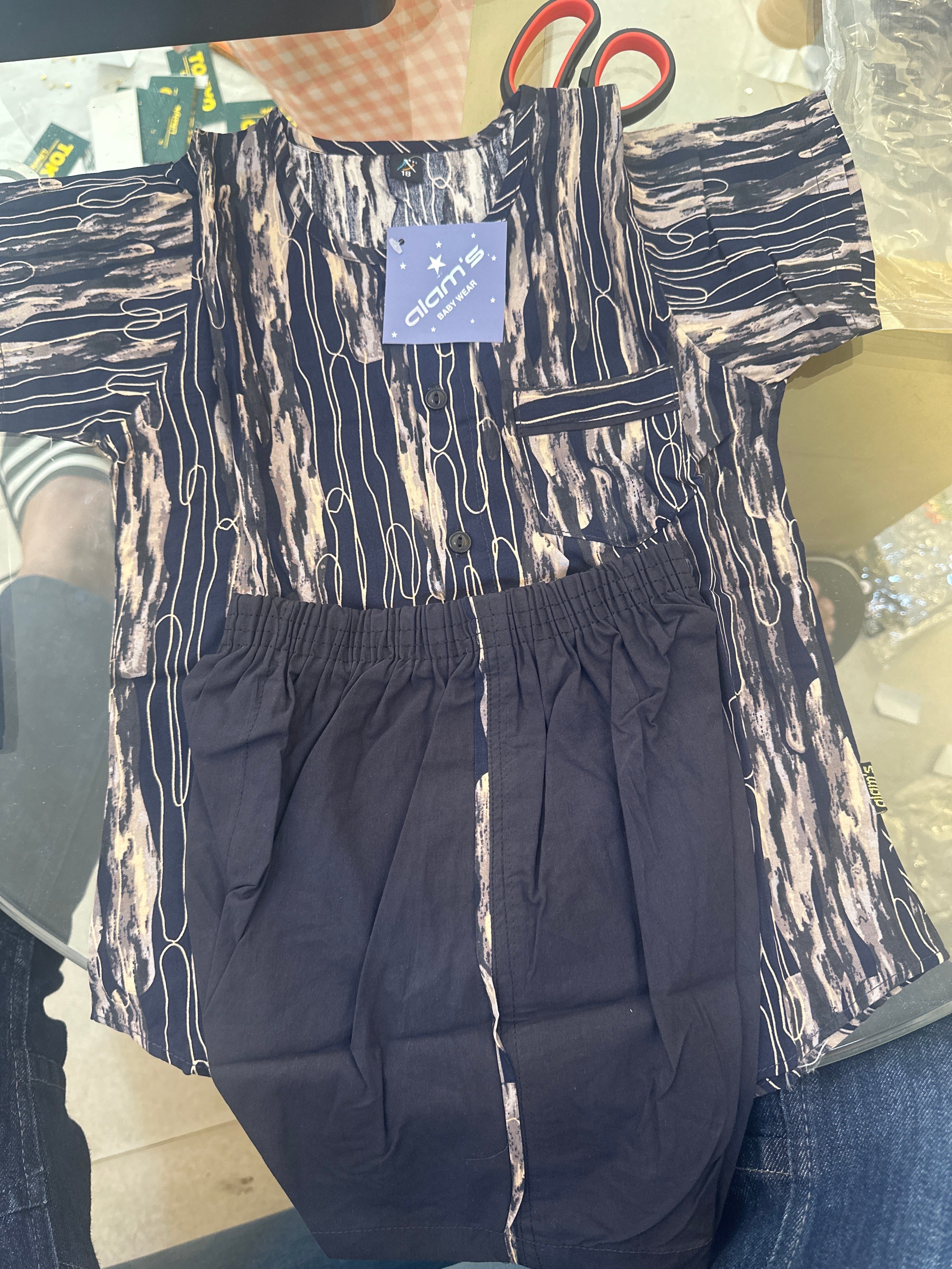 Boys Shirt & Solid Shorts Set rms2231