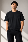 Men’s Premium Solid Crew Neck T-Shirt – Black TN01
