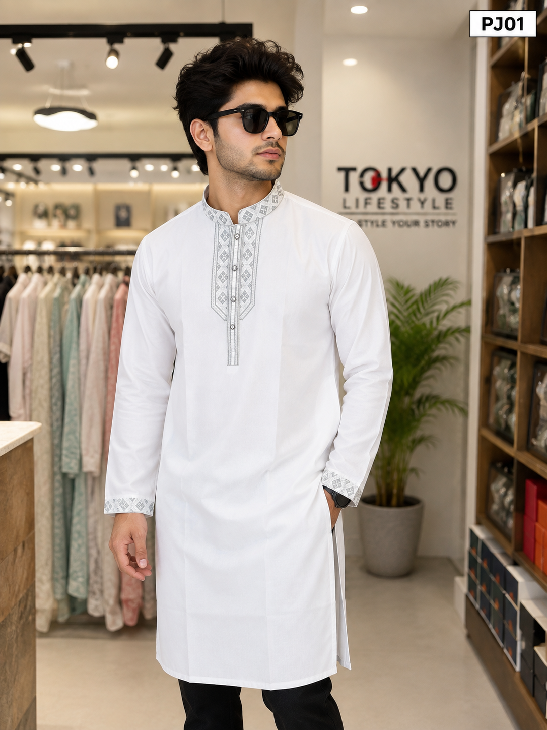 Premium Luxury Embroidered Panjabi PJ01