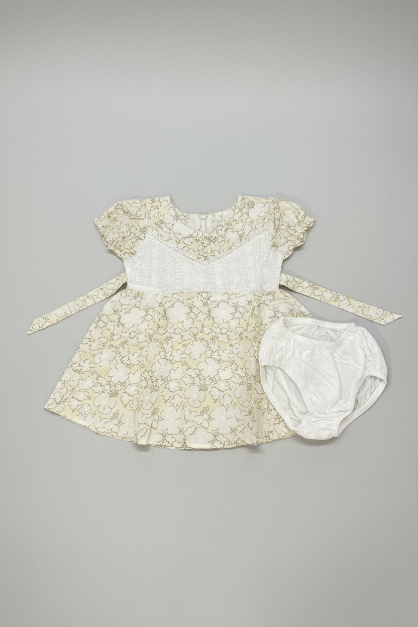 Girls Floral Cotton Frock Set  0208