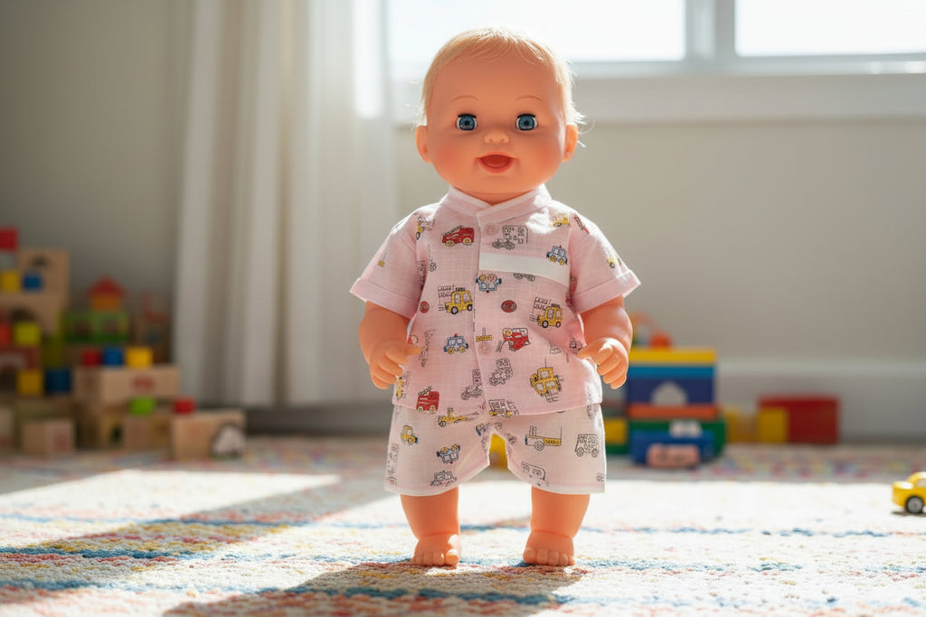 Boys Vehicle Print Cotton Shirt & Pant rm2021