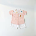 Baby Summer Leaf Print Shirt & Shorts 081