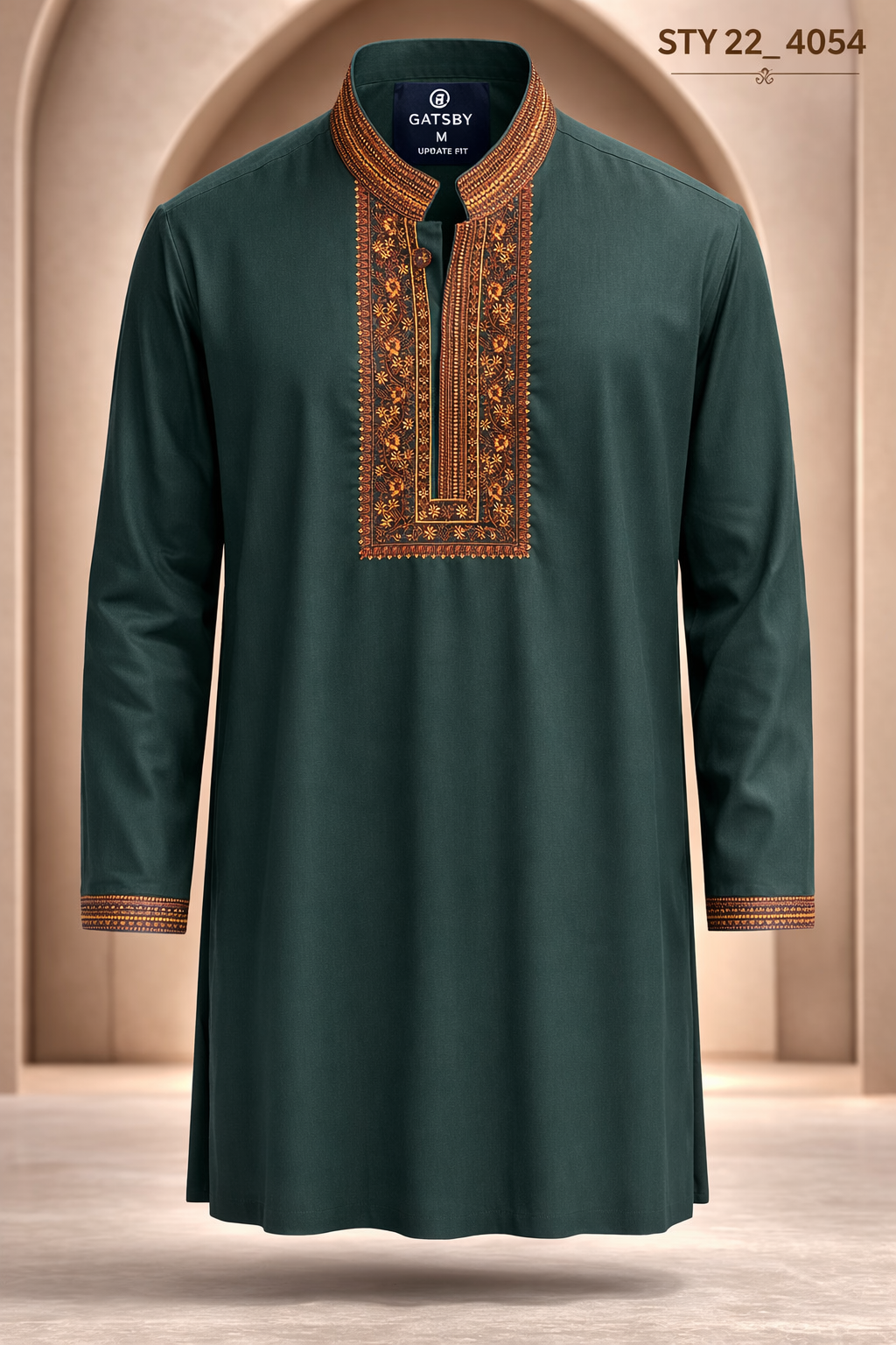 Gatsby Mens panjabi new STY 22_  GREEN 4054