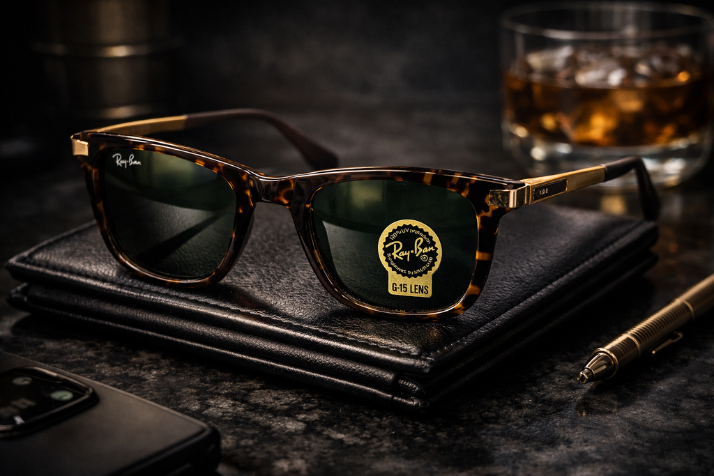 R-B Classic Wayfarer Style Sunglasses bkon891