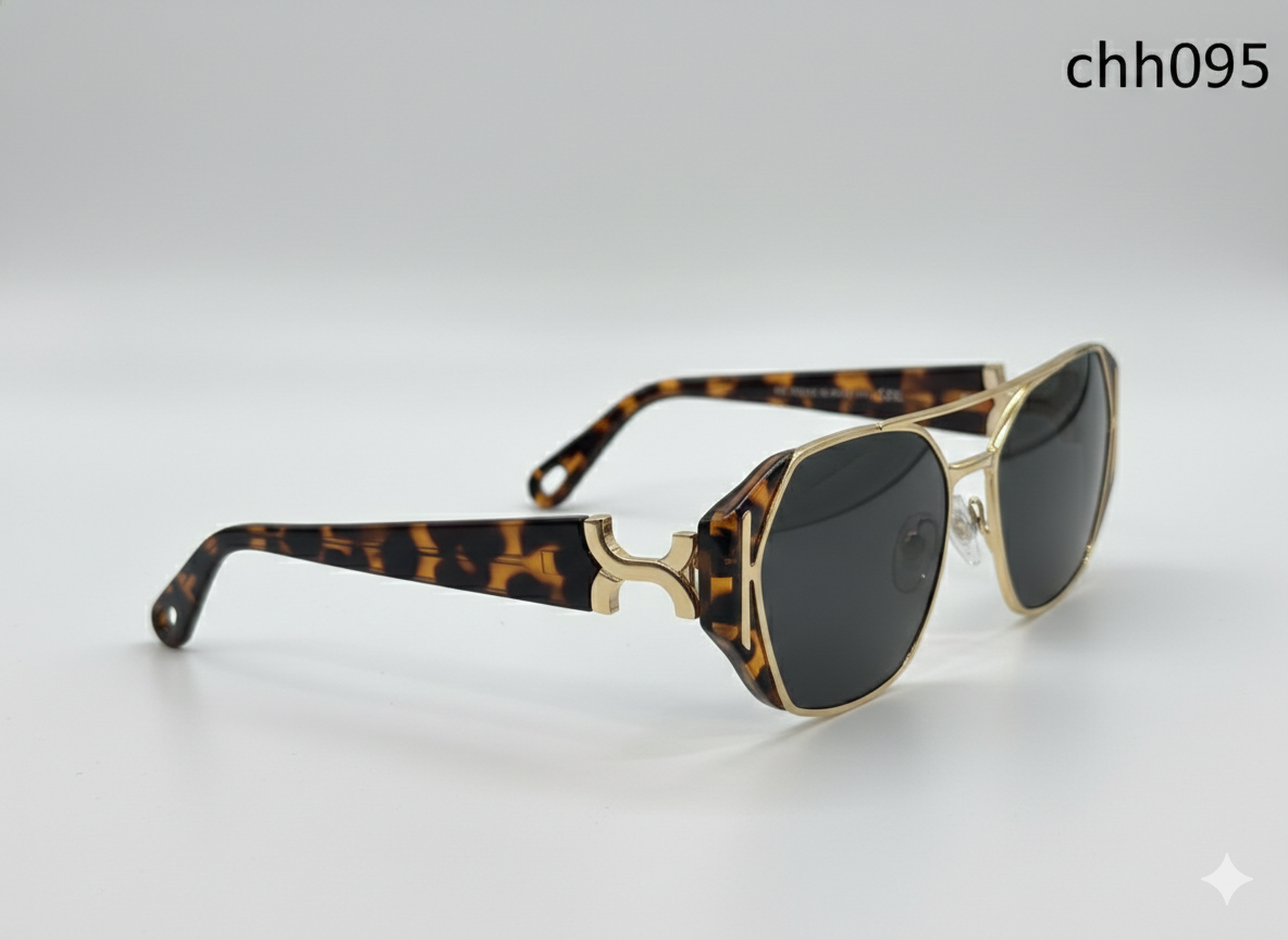 Rectangular Metal Sunglasses chh095