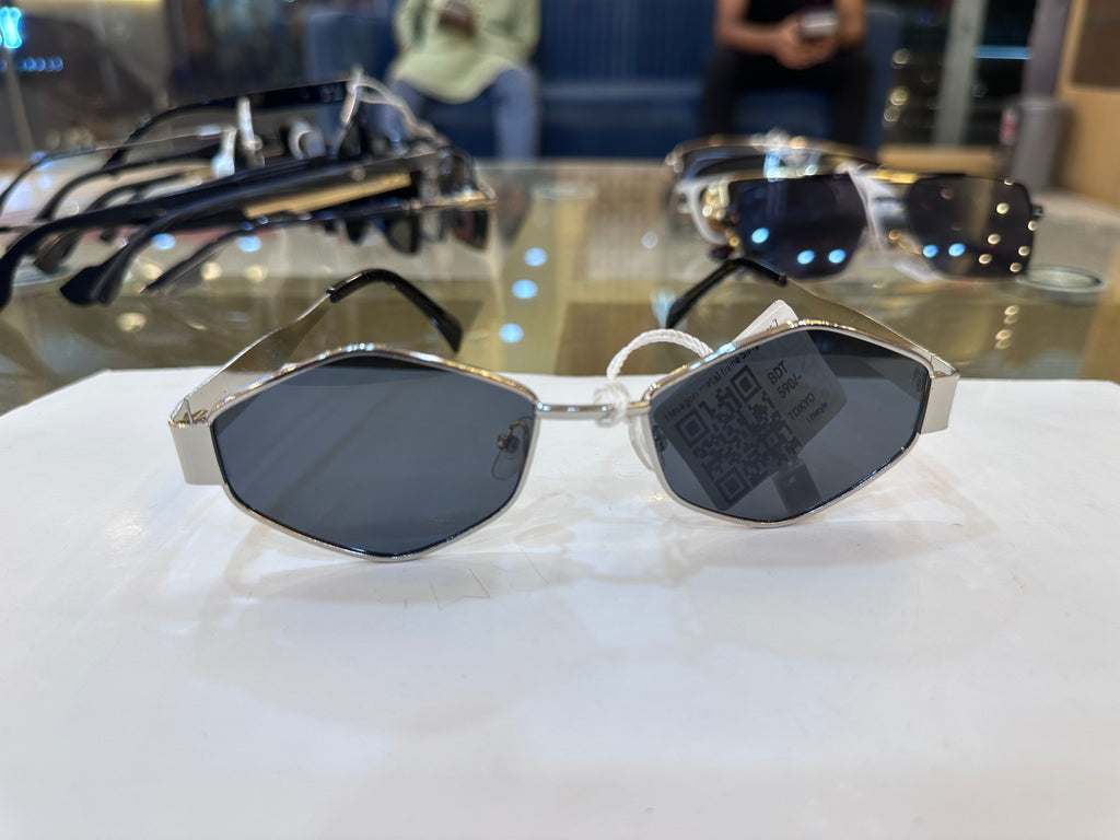 Hexagon Metal Frame Sunglasses 7