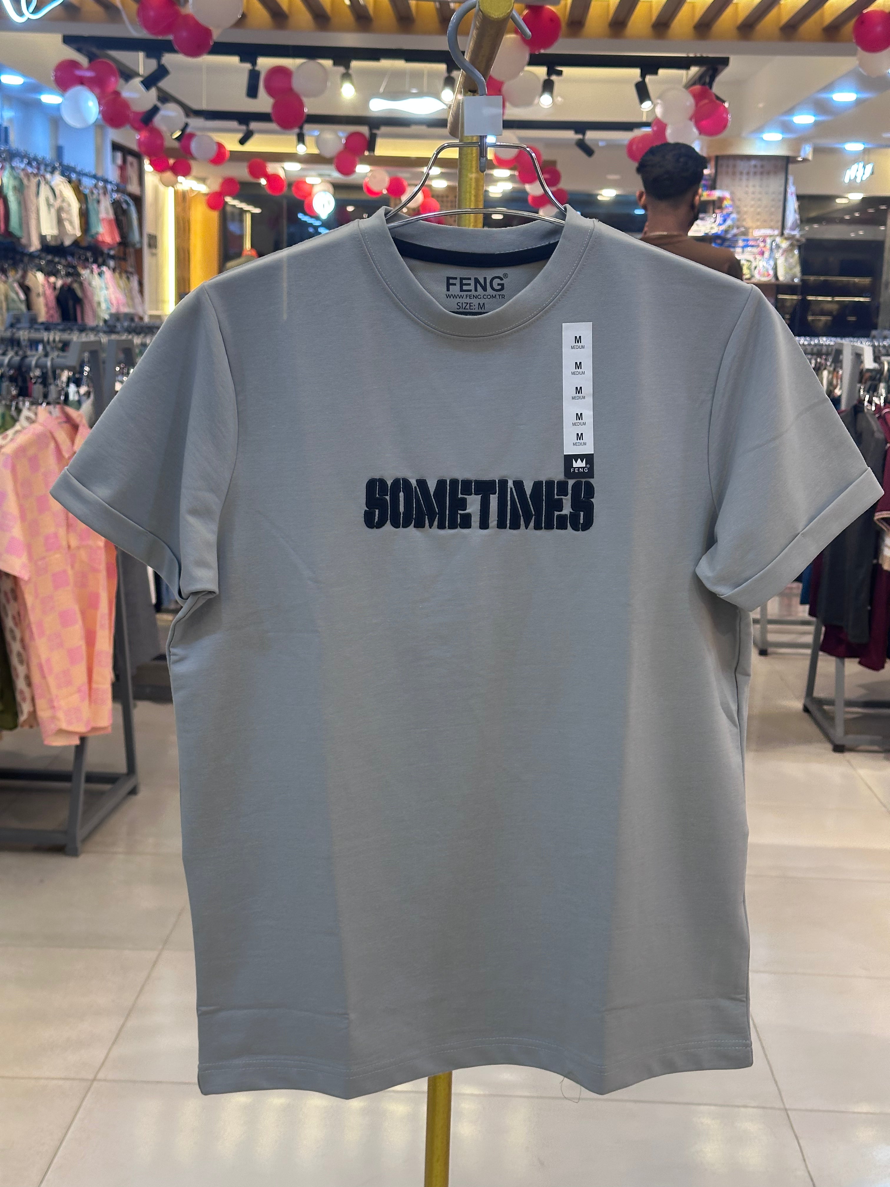 Gatsby Typography Printed T-Shirt for Men – Premium Cotton Regular Fit 1414 E- Gray