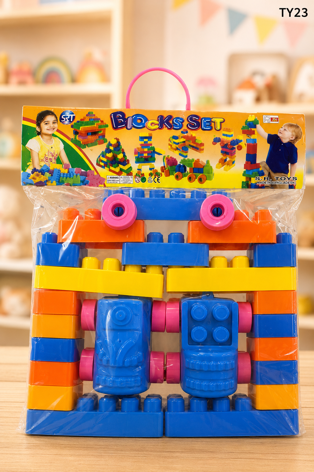 Kids Creative Building Blocks & Vehicle Play Set-TY23