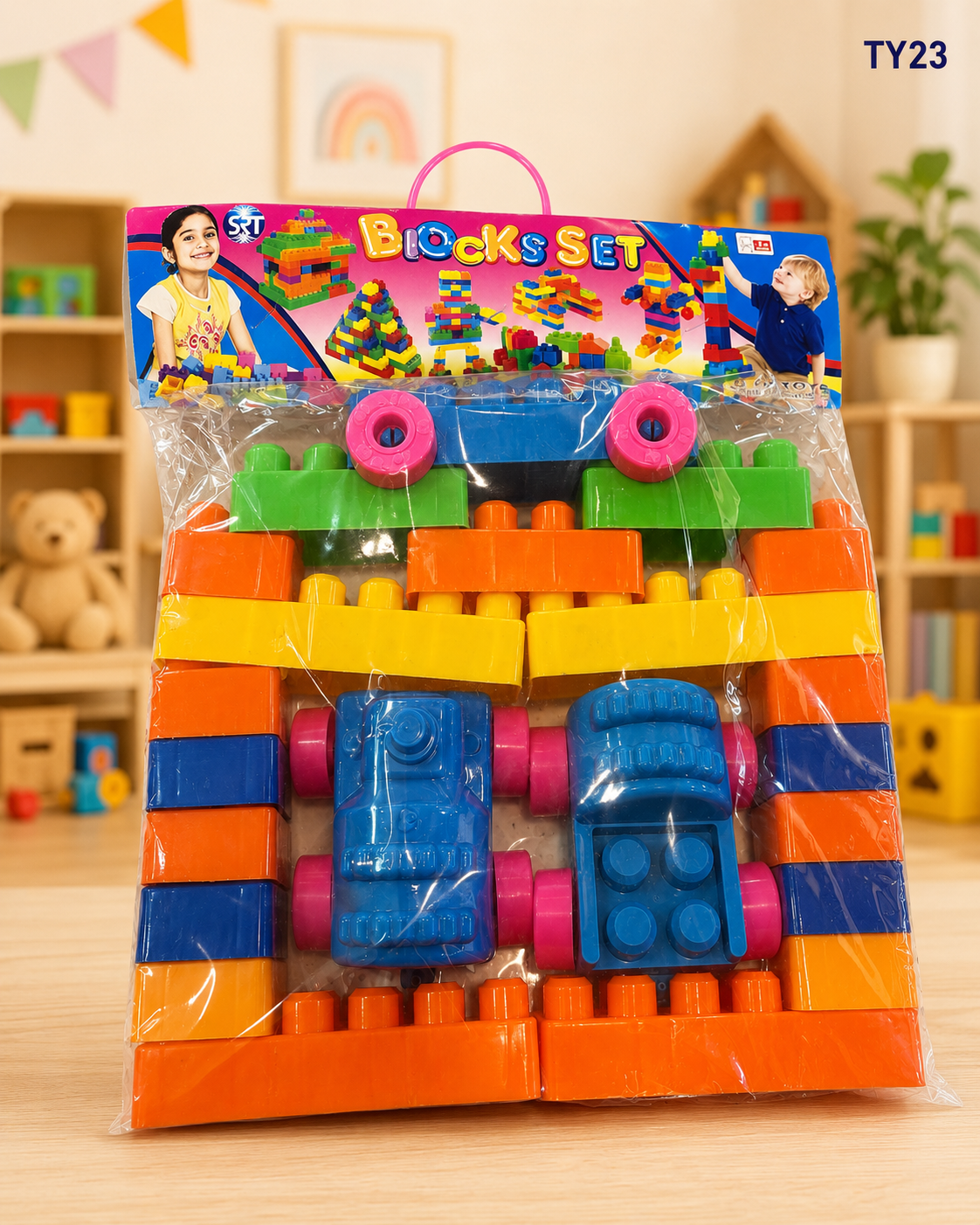 Kids Creative Building Blocks & Vehicle Play Set-TY23