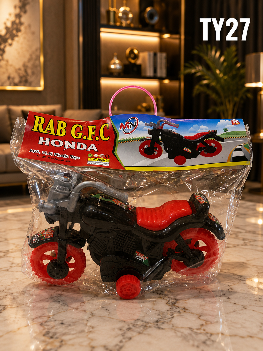 Kids Classic Motorcycle Toy with Training Wheels-TY27