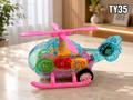 Kids Transparent Gear Helicopter Toy – TY35