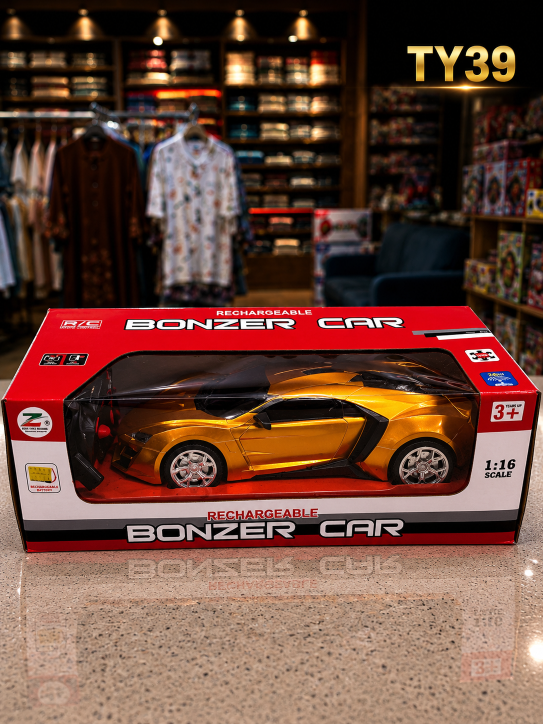 Rechargeable 1:16 Scale Remote Control Bonzer Sports Car – TY39