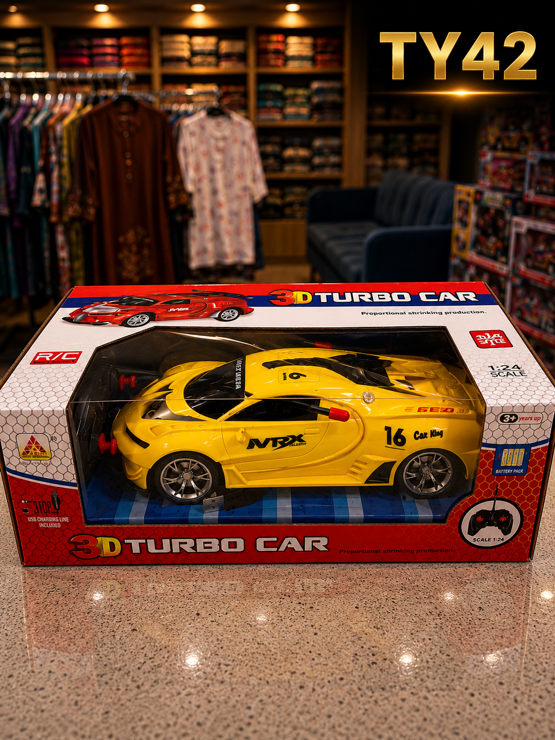 1:24 Scale 3D Turbo Remote Control Racing Car – TY42