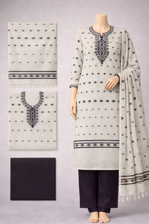Half Silk Three Piece C183
