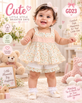 Baby Girls’ Floral Ruffle Top & Shorts Set – GD23