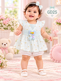 Premium Baby Girls Floral Top & Bloomer Set-GD25