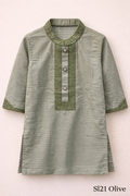 GATSBY Boys Panjabi Sl21 Olive