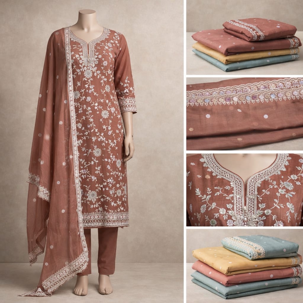 Heavy Embroidered Ethnic Salwar Kameez Set 1020