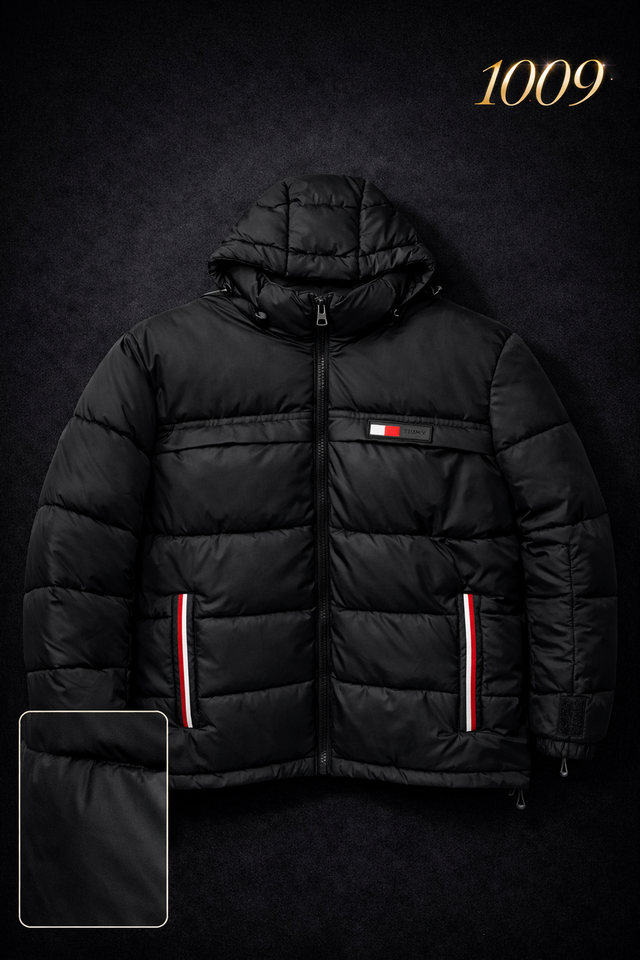 Hooded Puffer Jacket Winter Insulated Jacket