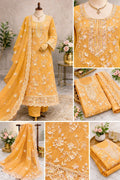 Premium Neck Embroidered Party Dress C182