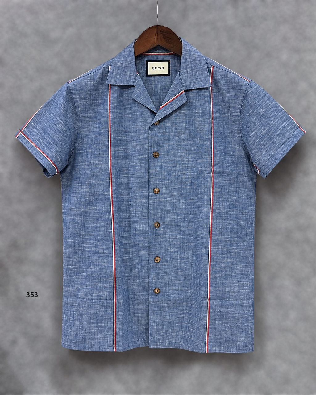 Premium Seersucker Cuban Collar Shirt GCST 353