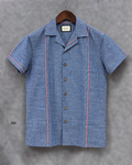 Premium Seersucker Cuban Collar Shirt GCST 353