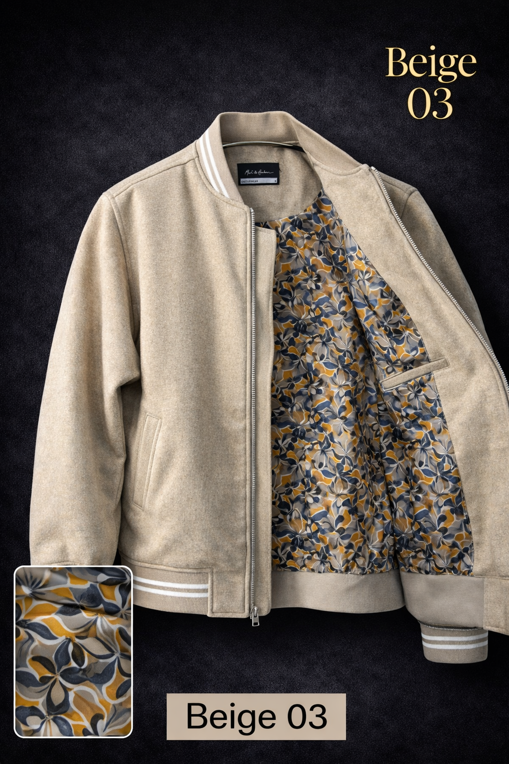 GATSBY Mens Jacket Winter_ Mast & Harbour Beige 03