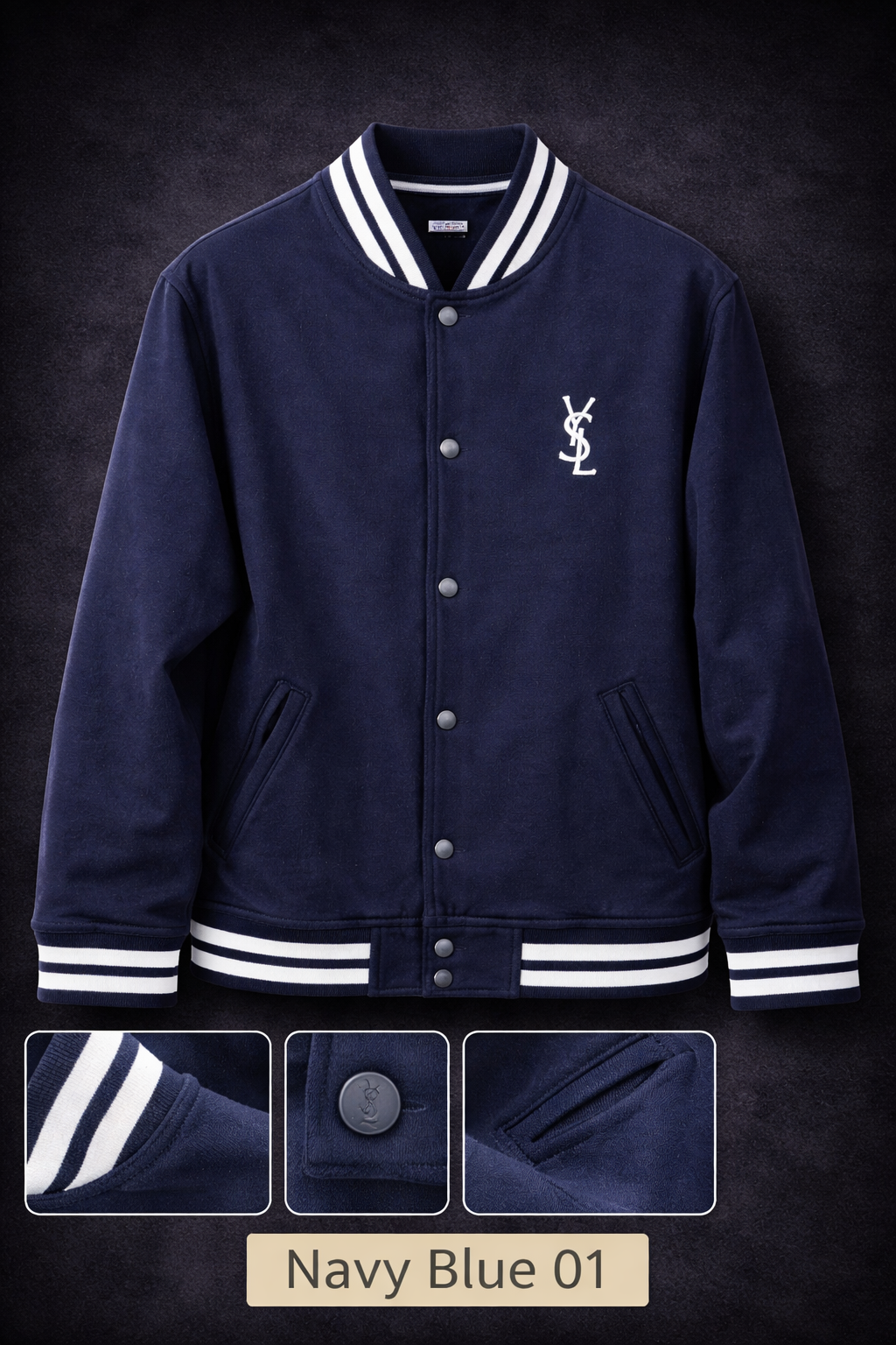 GATSBY Mens Jacket_ Y S L Navy Blue 01