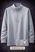 GATSBY Mens Half Zipper Sweat Shirt_ Level Wear PURPLEAC 04