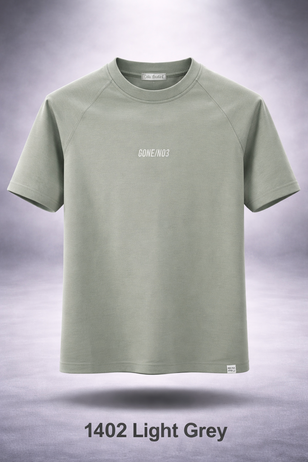 Gatsby Typography Printed T-Shirt for Men – Premium Cotton Regular Fit 1402 Light Gre