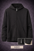 GATSBY Mans Hoodie (Full Zipper) Mascot Black MB01