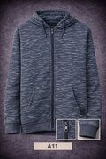 GATSBY Mens Hoodie (Full-Zipper)_C&A Navy A11