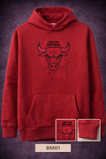 GATSBY Men's Chicago Bulls Eastern Conference Graphic Hoodie – Maroon BM01