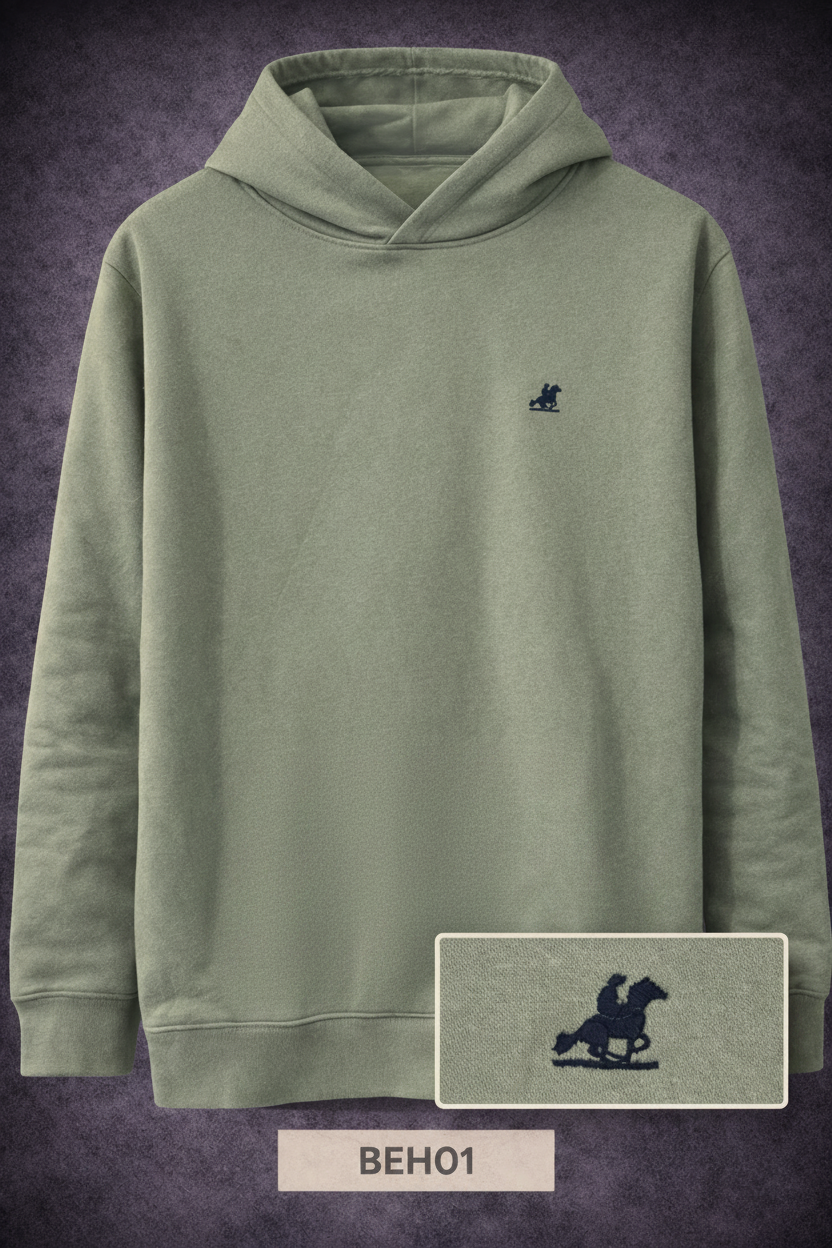GATSBY Mens Non Zipper Hoodie_US Grand Olive BEH01