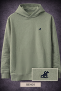 GATSBY Mens Non Zipper Hoodie_US Grand Olive BEH01