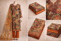 Premium Floral Embroidered Women’s Unstitched Three Piece 1104