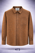 Premium Geometric Printed Long  Polo Shirt 473