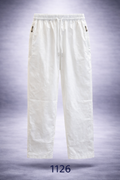 Men’s Classic White Cotton Stretch Trouser W 1126
