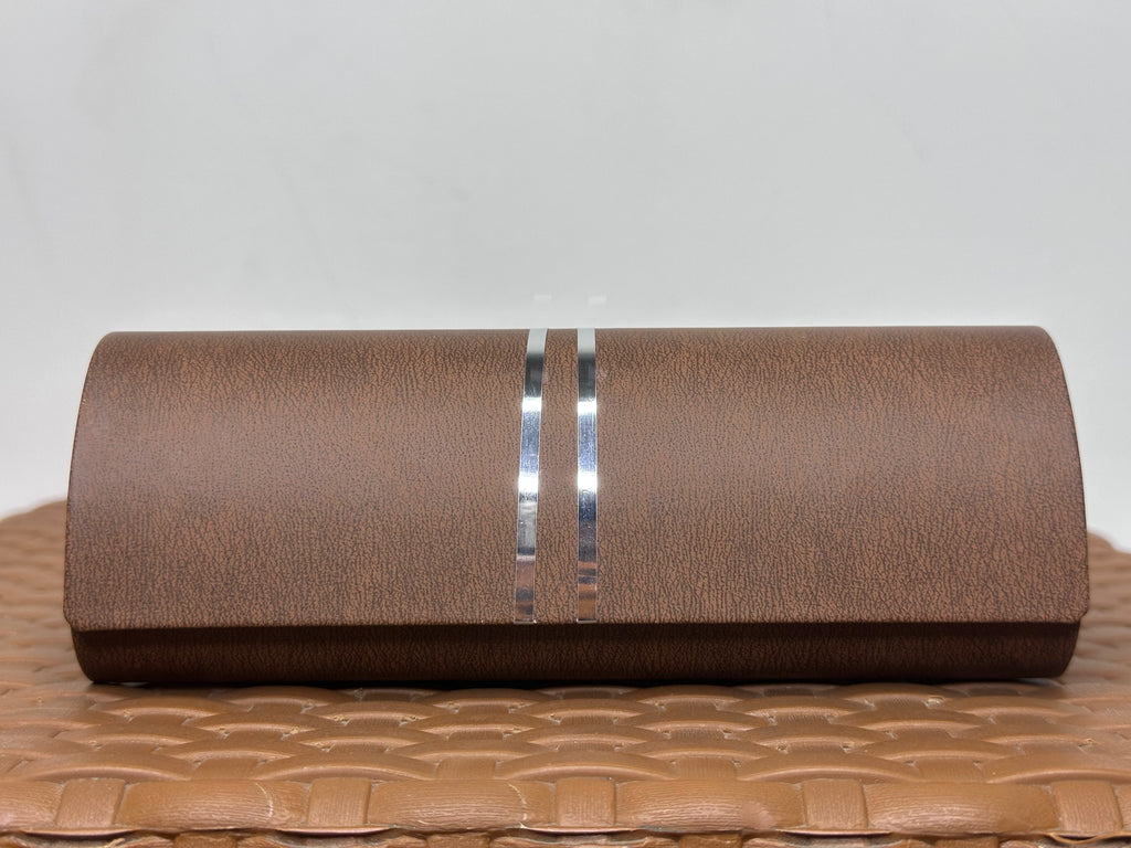 Premium Hard Eyewear Case With Metallic Stipe