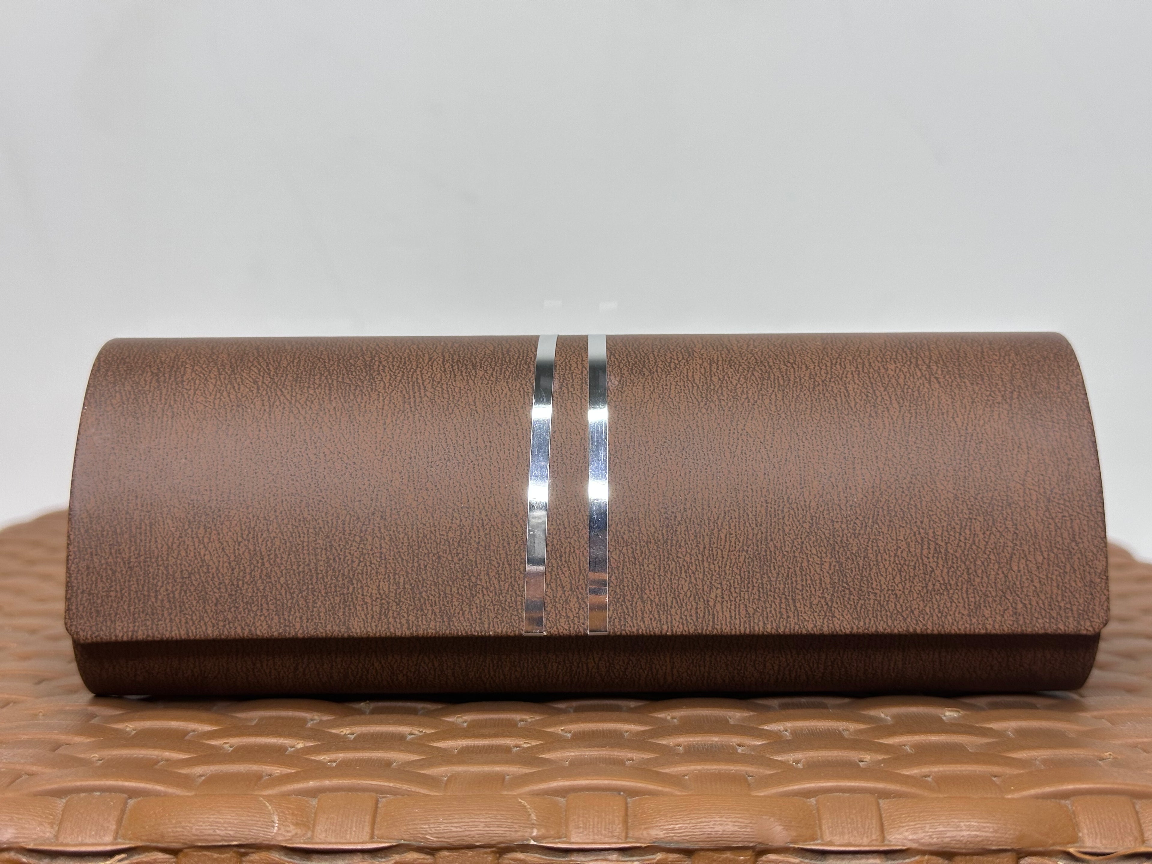 Premium Hard Eyewear Case With Metallic Stipe