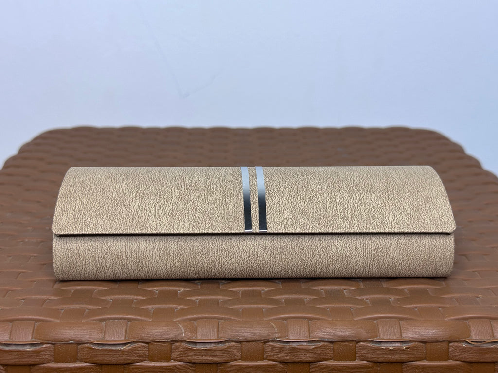 Premium Hard Eyewear Case With Metallic Stipe