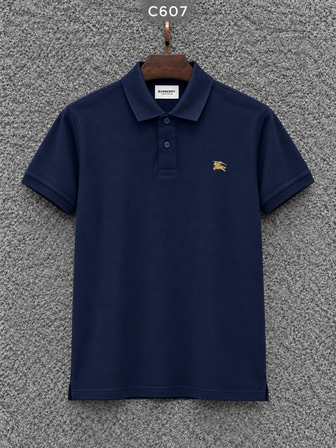 Premium Luxury Finish Polo Tshirt BRPL Navy Blue - C607