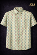 Premium Printed Short Sleeve Shirt 855