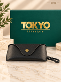 Premium Leather Sunglasses Case with Clip-GB02