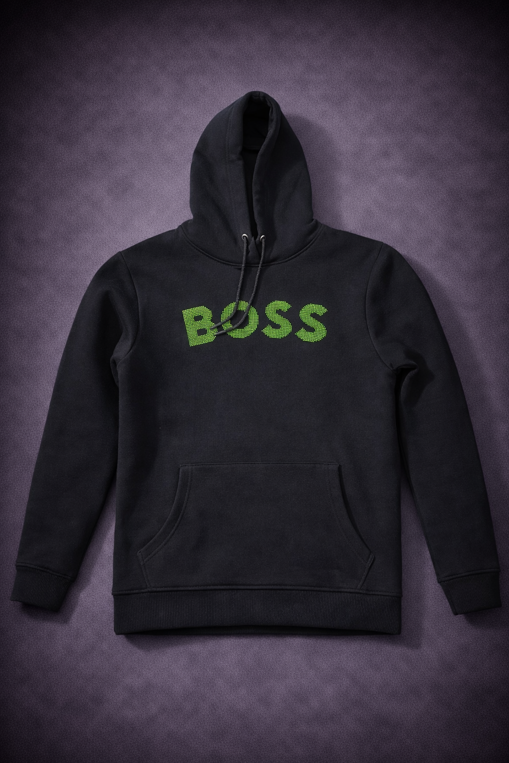 Mens BOSS Printed Hoodie Black 1009